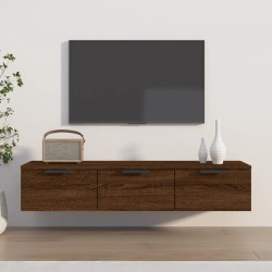 vidaXL Armario de pared madera contrachapada roble marrón 102x30x20 cm