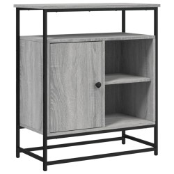 vidaXL Aparador de madera de ingeniería gris Sonoma 90x34x80 cm