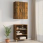 vidaXL Armario colgante de pared roble ahumado 69,5x34x90 cm vidaXL Armario colgante de pared roble ahumado 69,5x34x90 cm