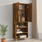 vidaXL Armario colgante de pared roble ahumado 69,5x34x90 cm vidaXL Armario colgante de pared roble ahumado 69,5x34x90 cm