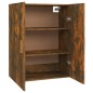 vidaXL Armario colgante de pared roble ahumado 69,5x34x90 cm vidaXL Armario colgante de pared roble ahumado 69,5x34x90 cm