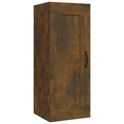 vidaXL Armario colgante madera contrachapada roble ahumado 35x34x90 cm