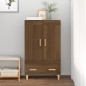 vidaXL Aparador alto de madera contrachapada marrón roble 70x31x115 cm vidaXL Aparador alto de madera contrachapada marrón roble 70x31x115 cm