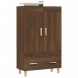 vidaXL Aparador alto de madera contrachapada marrón roble 70x31x115 cm vidaXL Aparador alto de madera contrachapada marrón roble 70x31x115 cm