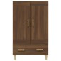 vidaXL Aparador alto de madera contrachapada marrón roble 70x31x115 cm vidaXL Aparador alto de madera contrachapada marrón roble 70x31x115 cm