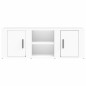 vidaXL Mueble para TV madera contrachapada blanco 100x31,5x35 cm vidaXL Mueble para TV madera contrachapada blanco 100x31,5x35 cm