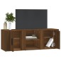 vidaXL Mueble para TV madera contrachapada marrón roble 100x31,5x35 cm