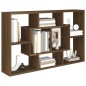 vidaXL Estantería de pared contrachapada roble marrón 85x16x52,5 cm vidaXL Estantería de pared contrachapada roble marrón 85x16x52,5 cm