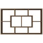 vidaXL Estantería de pared contrachapada roble marrón 85x16x52,5 cm vidaXL Estantería de pared contrachapada roble marrón 85x16x52,5 cm