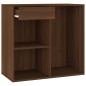 vidaXL Armario de maquillaje madera color roble marrón 80x40x75 cm vidaXL Armario de maquillaje madera color roble marrón 80x40x75 cm