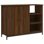 vidaXL Aparador de madera de ingeniería marrón roble 100x33x75 cm vidaXL Aparador de madera de ingeniería marrón roble 100x33x75 cm