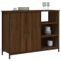 vidaXL Aparador de madera de ingeniería marrón roble 100x33x75 cm vidaXL Aparador de madera de ingeniería marrón roble 100x33x75 cm