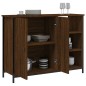 vidaXL Aparador de madera de ingeniería marrón roble 100x33x75 cm vidaXL Aparador de madera de ingeniería marrón roble 100x33x75 cm