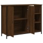 vidaXL Aparador de madera de ingeniería marrón roble 100x33x75 cm vidaXL Aparador de madera de ingeniería marrón roble 100x33x75 cm