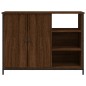 vidaXL Aparador de madera de ingeniería marrón roble 100x33x75 cm vidaXL Aparador de madera de ingeniería marrón roble 100x33x75 cm