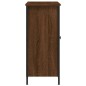 vidaXL Aparador de madera de ingeniería marrón roble 100x33x75 cm vidaXL Aparador de madera de ingeniería marrón roble 100x33x75 cm