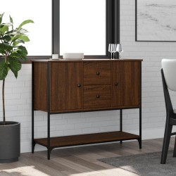 vidaXL Aparador de madera de ingeniería marrón roble 100x36x85 cm