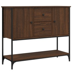 vidaXL Aparador de madera de ingeniería marrón roble 100x36x85 cm