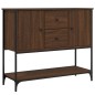 vidaXL Aparador de madera de ingeniería marrón roble 100x36x85 cm vidaXL Aparador de madera de ingeniería marrón roble 100x36x85 cm