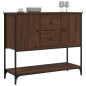 vidaXL Aparador de madera de ingeniería marrón roble 100x36x85 cm vidaXL Aparador de madera de ingeniería marrón roble 100x36x85 cm