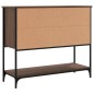 vidaXL Aparador de madera de ingeniería marrón roble 100x36x85 cm vidaXL Aparador de madera de ingeniería marrón roble 100x36x85 cm