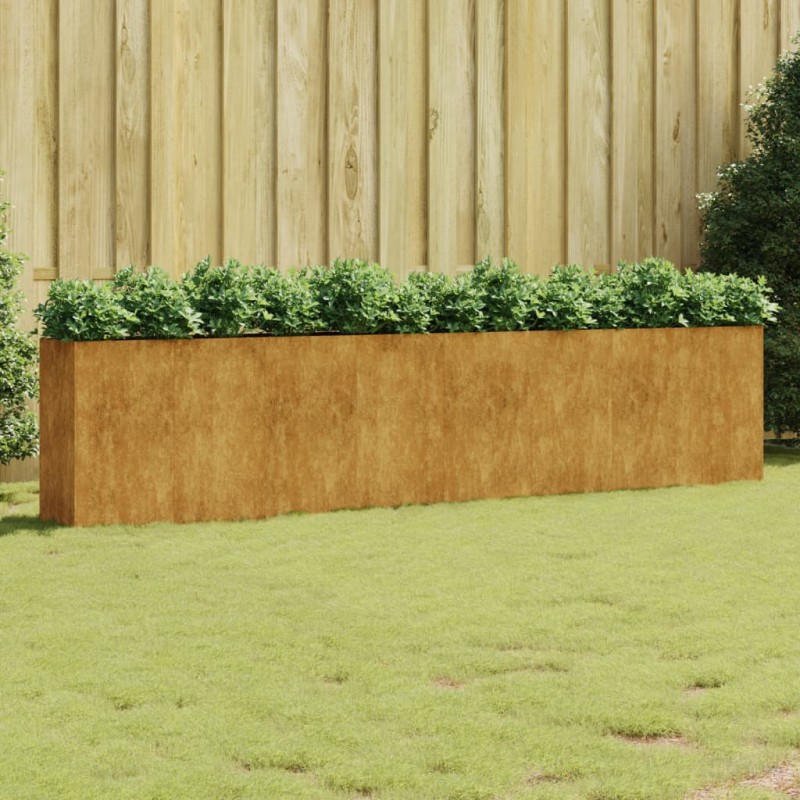vidaXL Jardinera acero corten 360x40x80 cm vidaXL Jardinera acero corten 360x40x80 cm