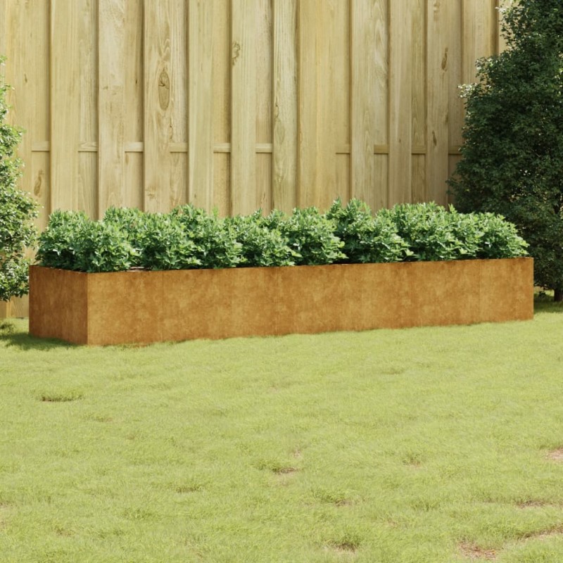 vidaXL Jardinera acero corten 280x80x40 cm vidaXL Jardinera acero corten 280x80x40 cm