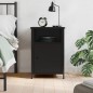 vidaXL Mesita de noche madera contrachapada negro 40x42x60 cm vidaXL Mesita de noche madera contrachapada negro 40x42x60 cm