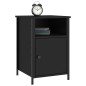 vidaXL Mesita de noche madera contrachapada negro 40x42x60 cm vidaXL Mesita de noche madera contrachapada negro 40x42x60 cm