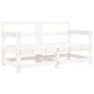 vidaXL Sillones de jardín con cojines 2 uds madera maciza pino blanco