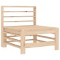 vidaXL Sofá central con cojines madera maciza de pino vidaXL Sofá central con cojines madera maciza de pino