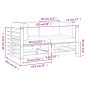 vidaXL Sofás esquineros con cojines 2 uds madera maciza de pino vidaXL Sofás esquineros con cojines 2 uds madera maciza de pino