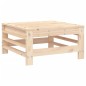 vidaXL Taburetes de jardín con cojines 2 uds madera maciza de pino