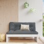 vidaXL Sofá central madera maciza de pino blanco 120x80 cm vidaXL Sofá central madera maciza de pino blanco 120x80 cm
