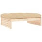 vidaXL Taburete de jardín madera maciza de pino 120x80 cm vidaXL Taburete de jardín madera maciza de pino 120x80 cm