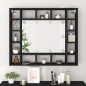 vidaXL Mueble con espejo y luces LED negro 91x15x76,5 cm vidaXL Mueble con espejo y luces LED negro 91x15x76,5 cm