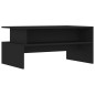 vidaXL Mesa de centro madera de ingeniería negro 90x55x42,5 cm vidaXL Mesa de centro madera de ingeniería negro 90x55x42,5 cm