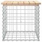 vidaXL Banco de jardín diseño gaviones madera maciza pino 43x44x42 cm vidaXL Banco de jardín diseño gaviones madera maciza pino 43x44x42 cm