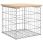 vidaXL Banco de jardín diseño gaviones madera maciza pino 43x44x42 cm vidaXL Banco de jardín diseño gaviones madera maciza pino 43x44x42 cm