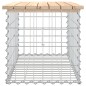 vidaXL Banco de jardín diseño gaviones madera maciza pino 83x44x42 cm vidaXL Banco de jardín diseño gaviones madera maciza pino 83x44x42 cm