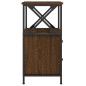 vidaXL Mesita de noche madera de ingeniería marrón roble 34x35,5x70 cm vidaXL Mesita de noche madera de ingeniería marrón roble 34x35,5x70 cm