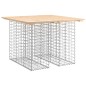 vidaXL Banco de jardín diseño gaviones madera maciza pino 100x102x72cm vidaXL Banco de jardín diseño gaviones madera maciza pino 100x102x72cm
