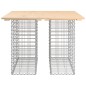 vidaXL Banco de jardín diseño gaviones madera maciza pino 100x102x72cm vidaXL Banco de jardín diseño gaviones madera maciza pino 100x102x72cm