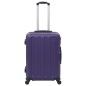 vidaXL Juego de maletas rígidas de ruedas trolley 3 pzas moradas ABS vidaXL Juego de maletas rígidas de ruedas trolley 3 pzas moradas ABS