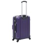 vidaXL Juego de maletas rígidas de ruedas trolley 3 pzas moradas ABS vidaXL Juego de maletas rígidas de ruedas trolley 3 pzas moradas ABS