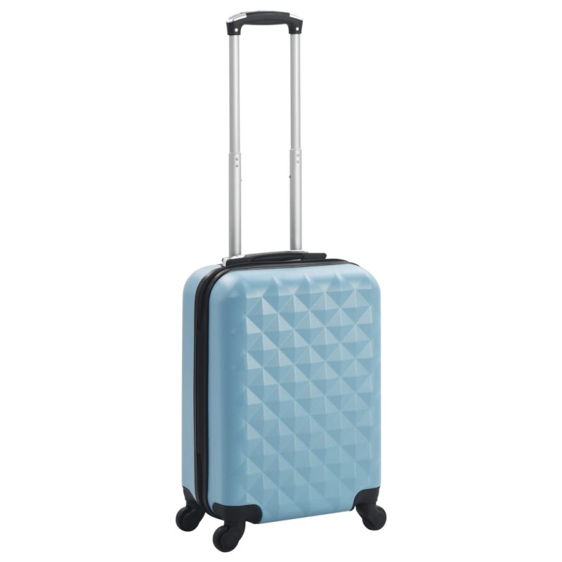 vidaXL Maleta con ruedas trolley rígida azul ABS vidaXL Maleta con ruedas trolley rígida azul ABS