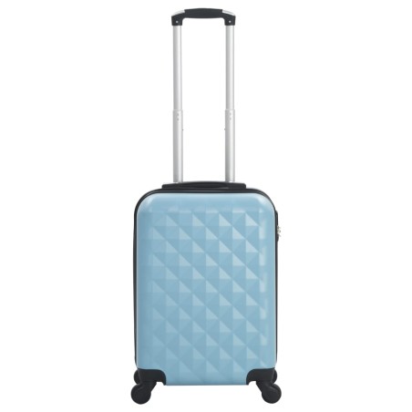 vidaXL Maleta con ruedas trolley rígida azul ABS