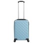 vidaXL Maleta con ruedas trolley rígida azul ABS vidaXL Maleta con ruedas trolley rígida azul ABS