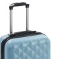 vidaXL Maleta con ruedas trolley rígida azul ABS vidaXL Maleta con ruedas trolley rígida azul ABS