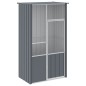 vidaXL Jaula de pájaros acero galvanizado gris antracita 115x78x200 cm vidaXL Jaula de pájaros acero galvanizado gris antracita 115x78x200 cm